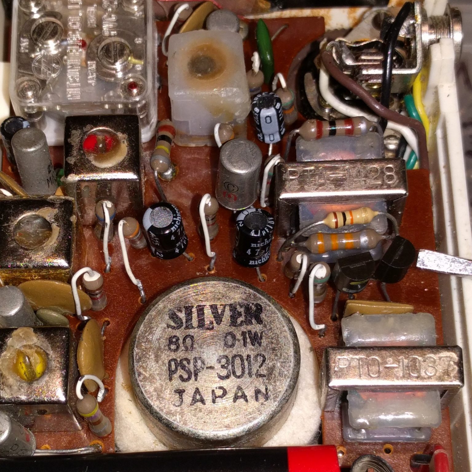 vintage transistor radio if transformer color code